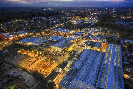 drone image of ParkerSteel